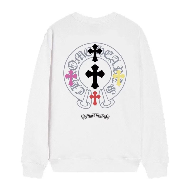 Chrome Hearts Multi Cross Horseshoe LS White