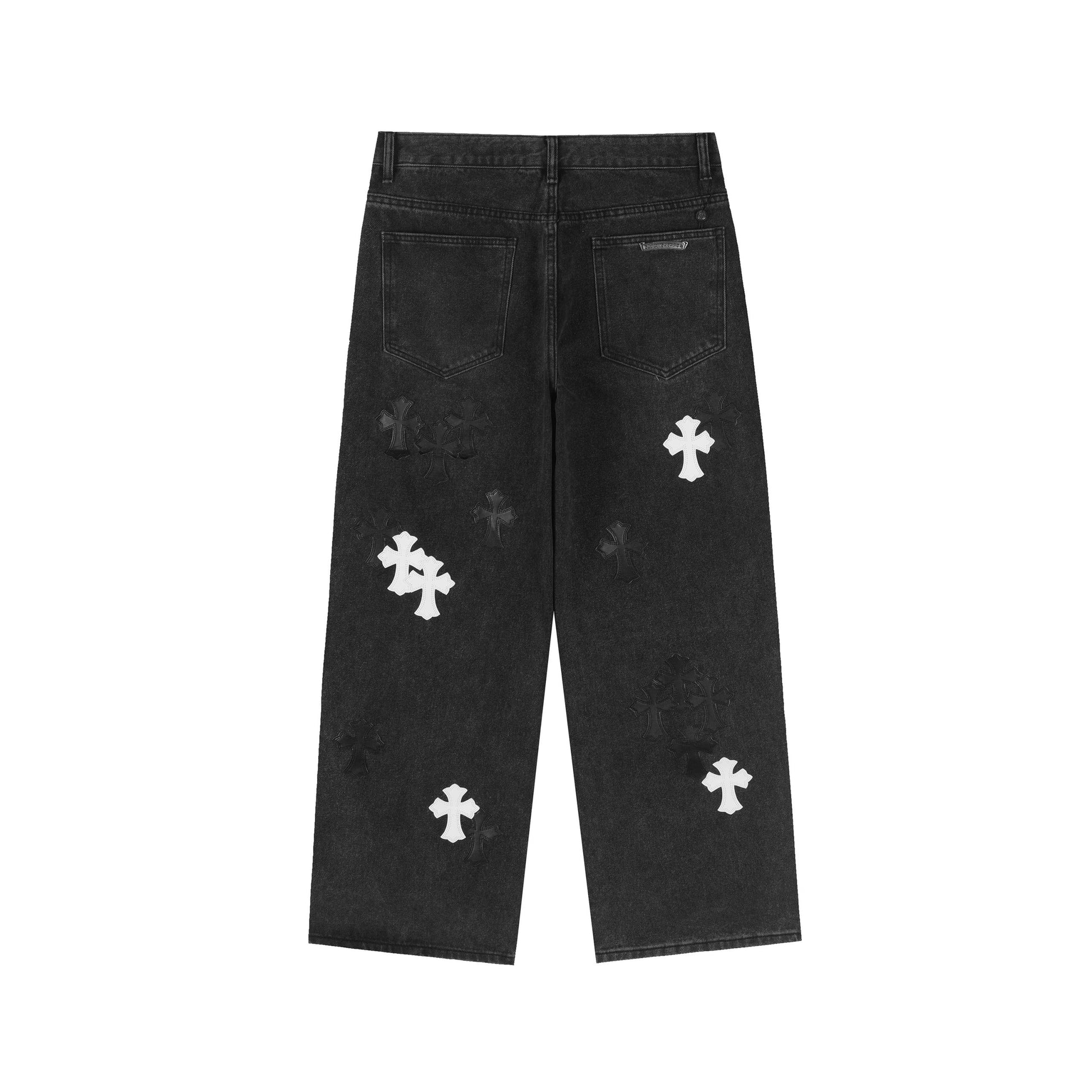 Chrome Hearts Black Cemetery Cross Jeans