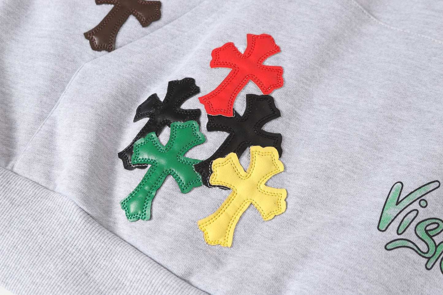 Chrome Hearts Multicolor Grey Hoodie