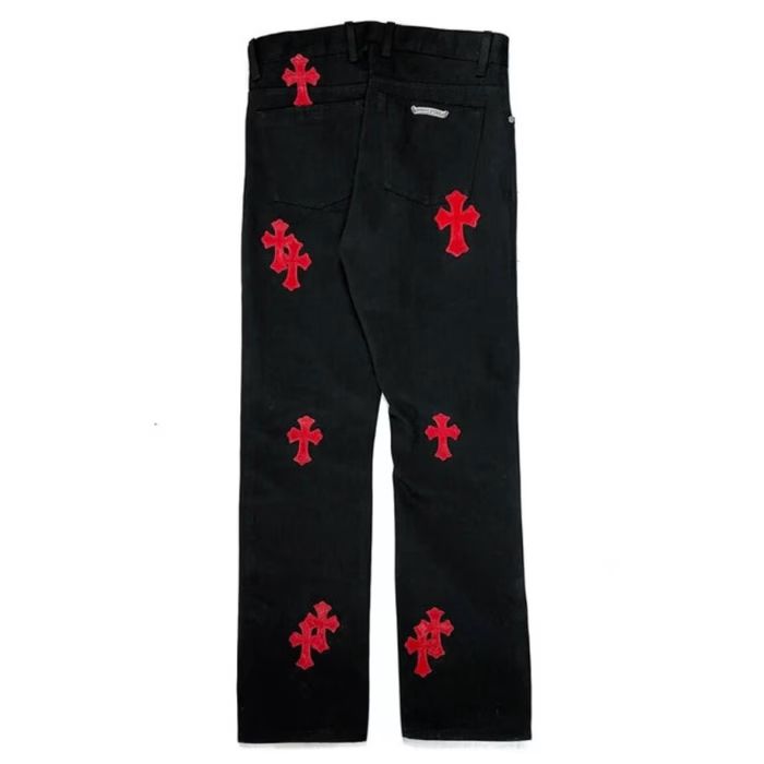 Chrome Hearts Levi’s Red Cross Patch Jeans – Black