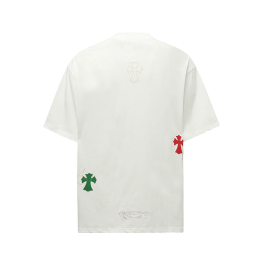 Chrome Hearts Triple Cross Patch White Shirt