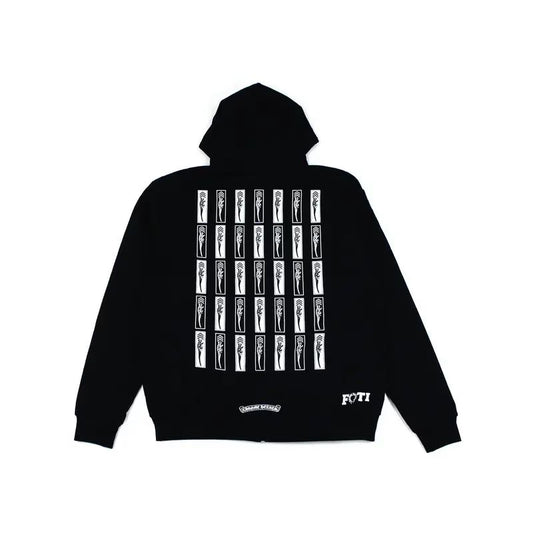 Chrome Hearts Black Foti Jarvis Block Zip Hoodie