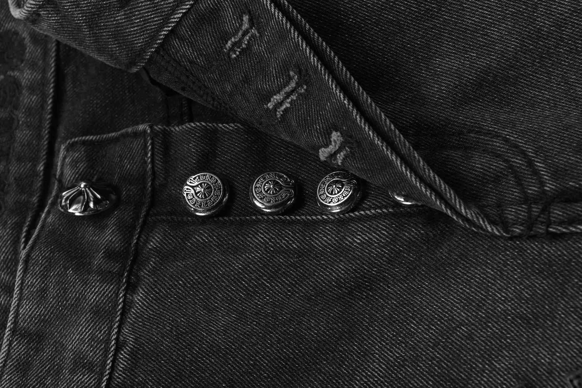Chrome Hearts Black Cemetery Cross Jeans