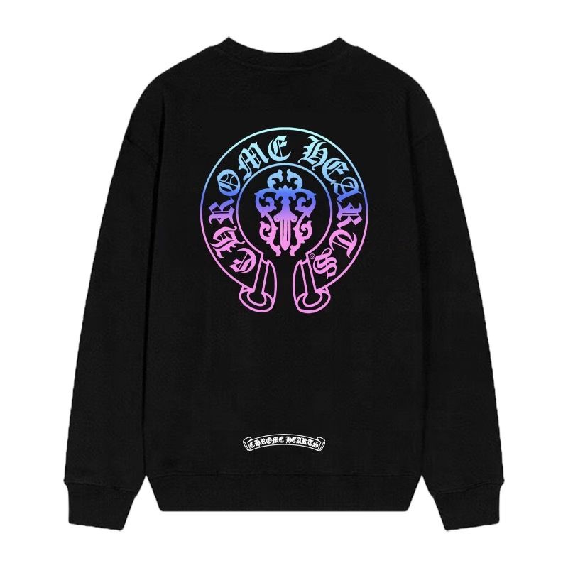 Chrome Hearts Gradient Gothic Logo Black Long Sleeve