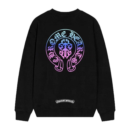 Chrome Hearts Gradient Gothic Logo Black Long Sleeve