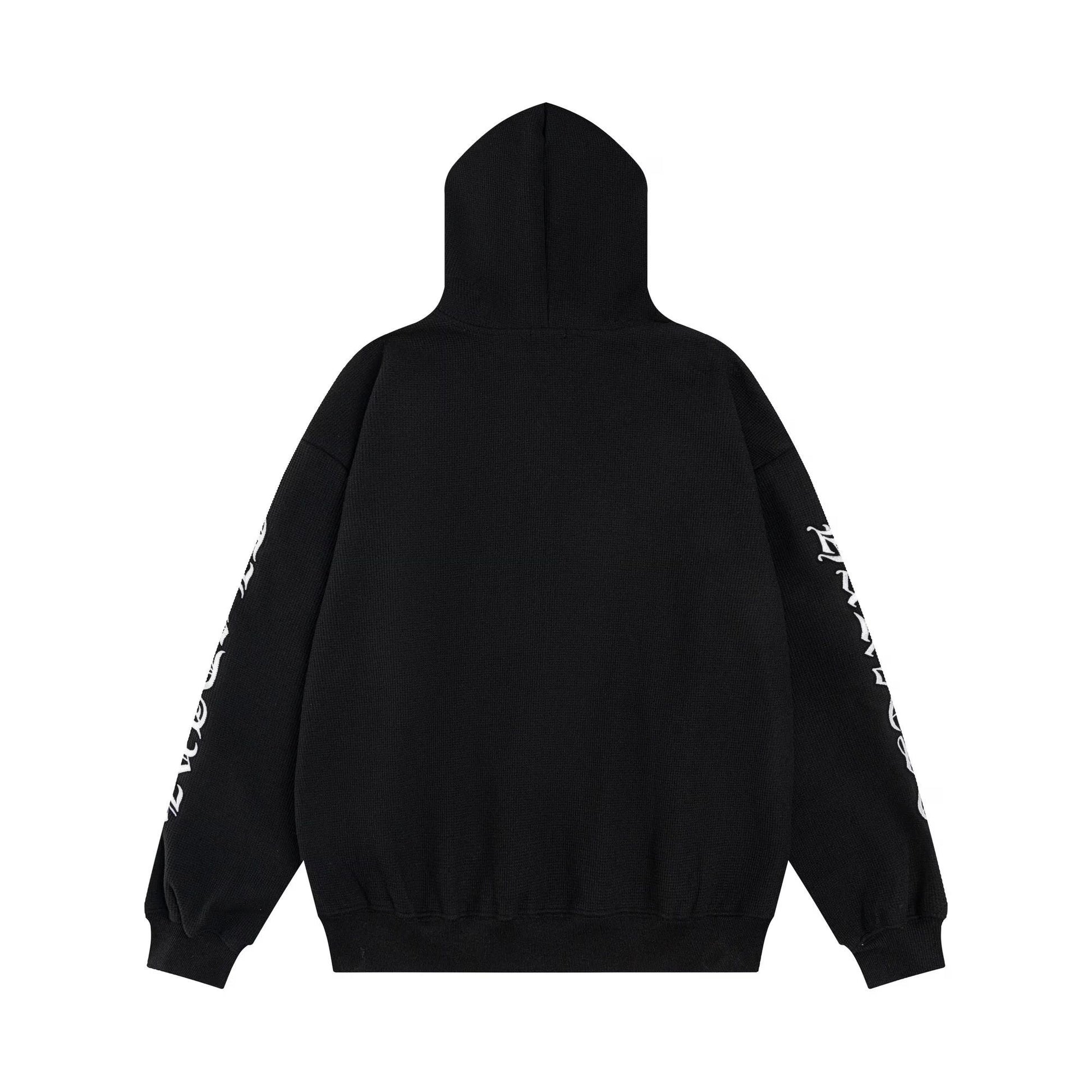 Chrome Hearts Black Seakoff Gothic Script Zip-Up Hoodie