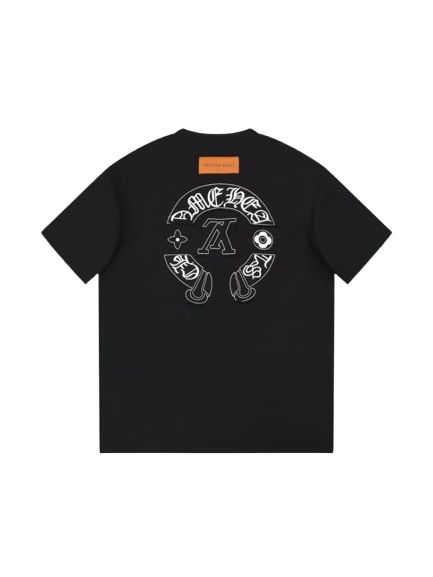 Louis Vuitton X Chrome Hearts T-Shirt Black