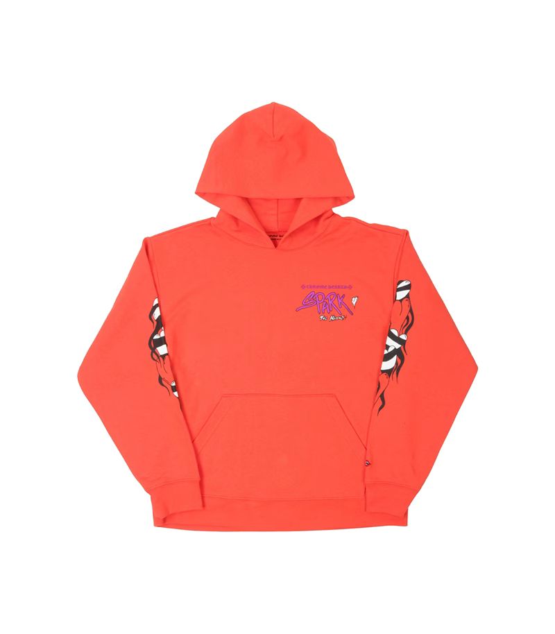 Chrome Hearts Hearts Matty Boy Brain Hoodie Red