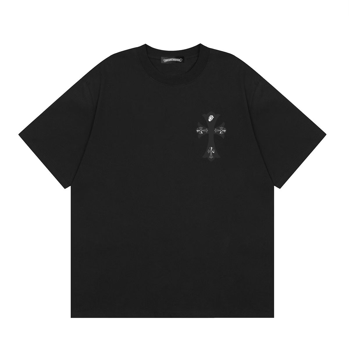 Chrome Hearts Horseshoe Script T-Shirt Black