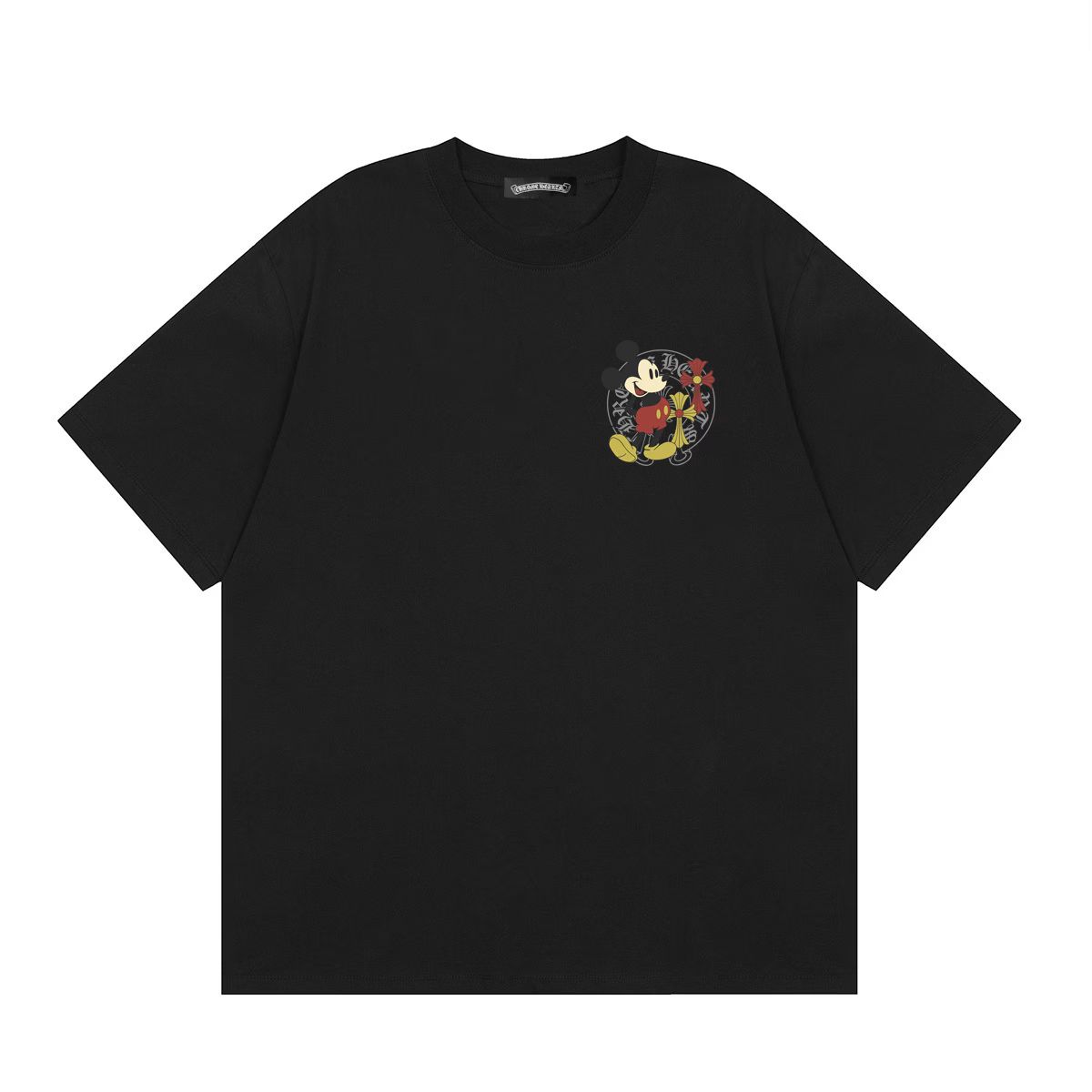 Chrome Hearts Mickey Mouse Cross T-Shirt Black
