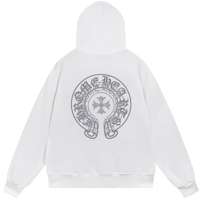 Chrome Hearts Cross Horseshoe Hoodie White