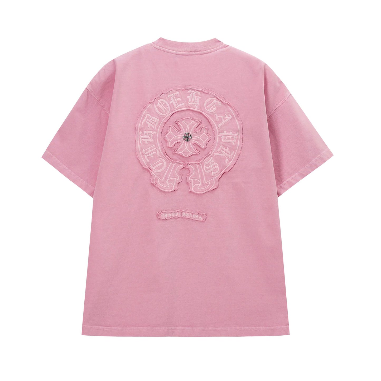 Chrome Hearts Pink Monochrome Horseshoe T-Shirt