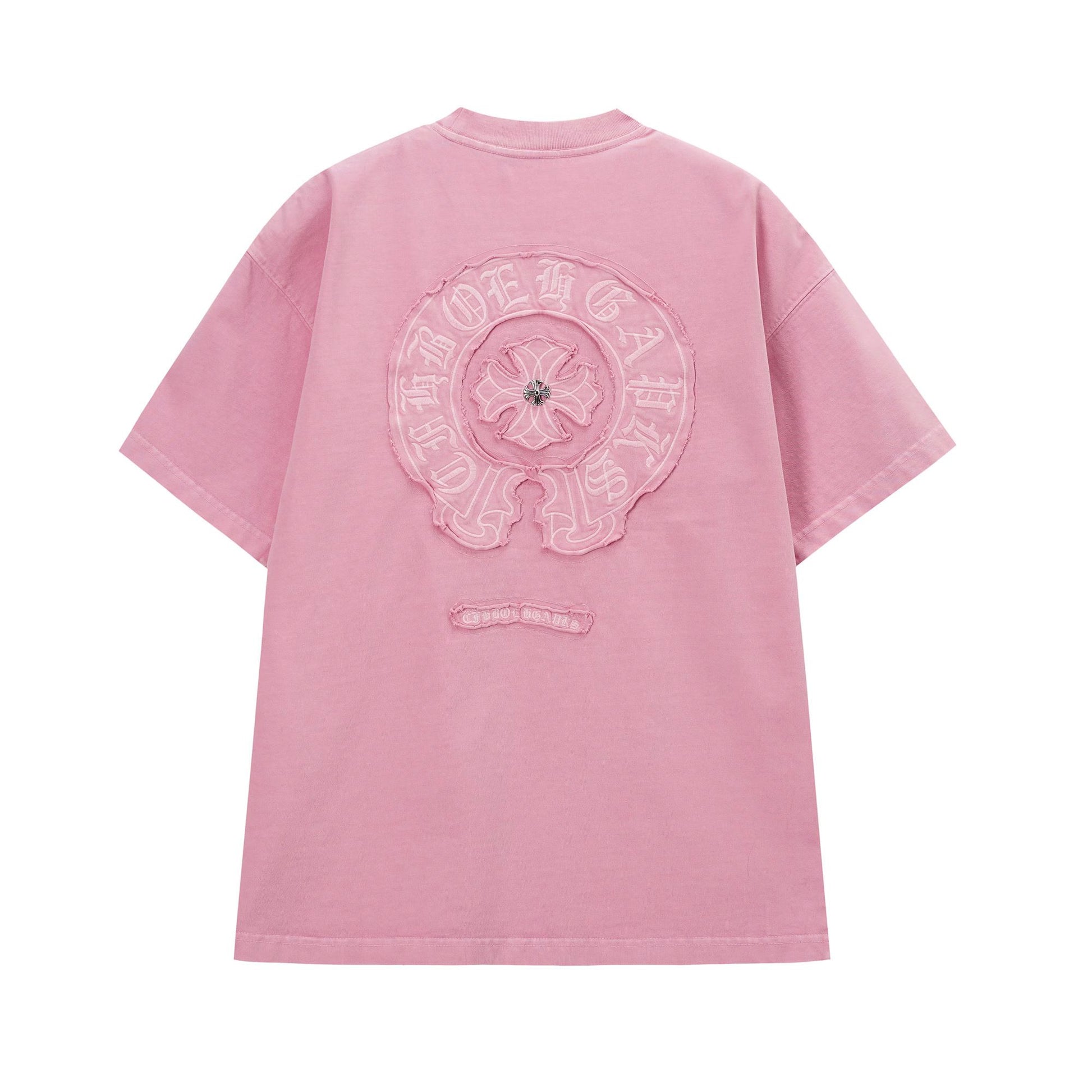 Chrome Hearts Pink Monochrome Horseshoe T-Shirt