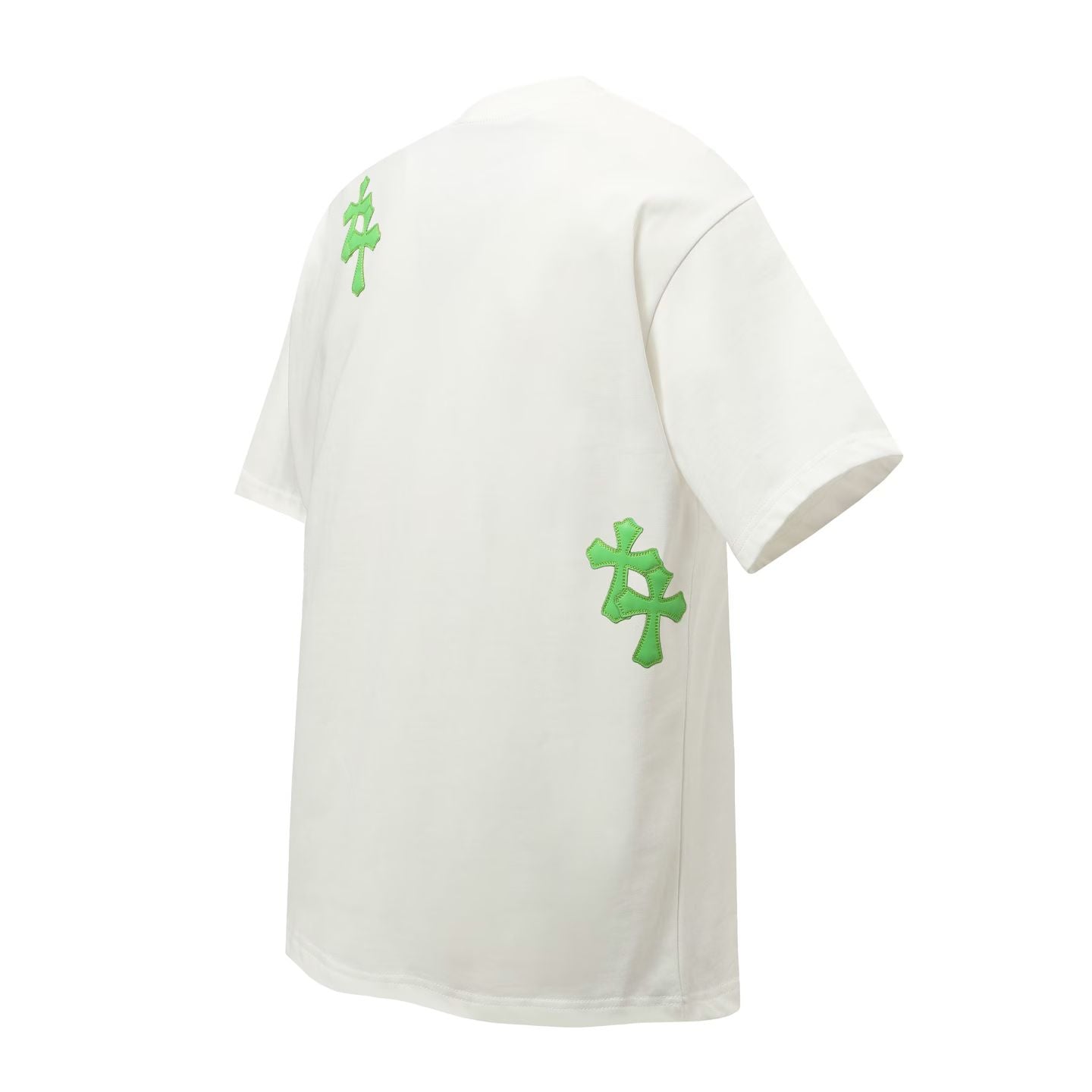 Chrome Hearts White and Green Cross T-Shirt