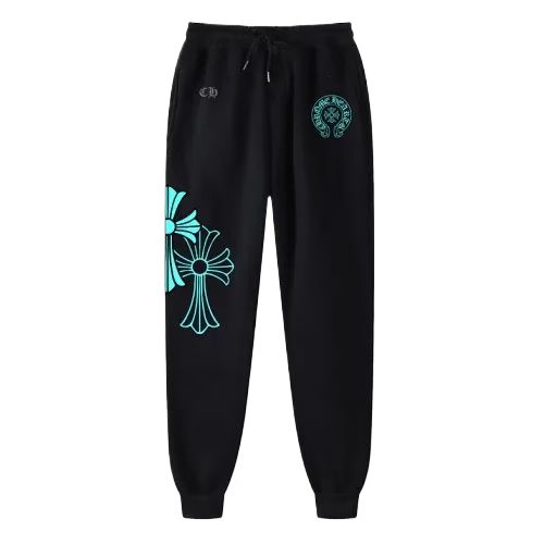 Chrome Hearts Sweatpants Blue Triple Cross