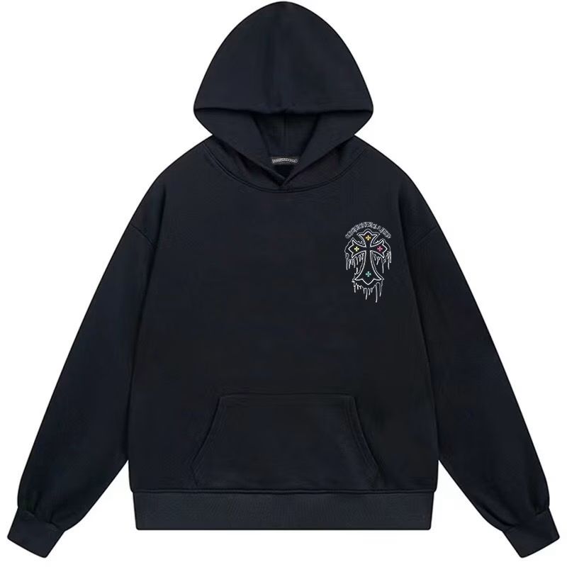 Chrome Hearts Dripping Cross Black Hoodie