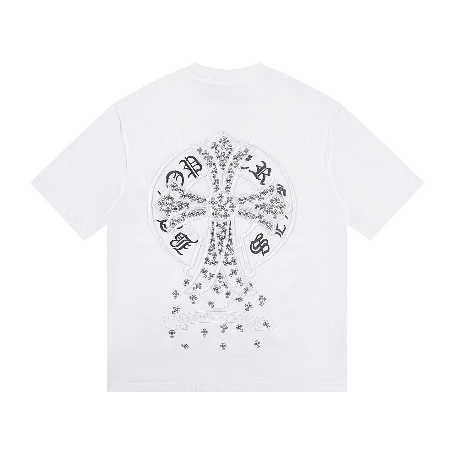 Chrome Hearts Floral Cross Logo T-Shirt White