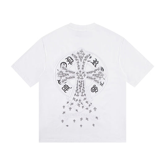 Chrome Hearts Floral Cross Logo T-Shirt White