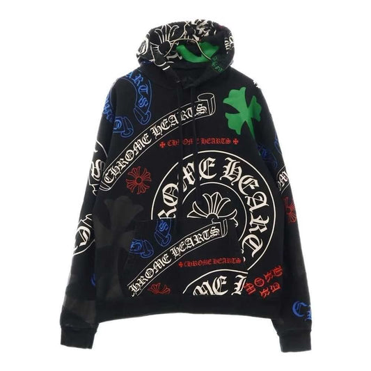 Chrome Hearts Heavyweight Black Graphic Hoodies