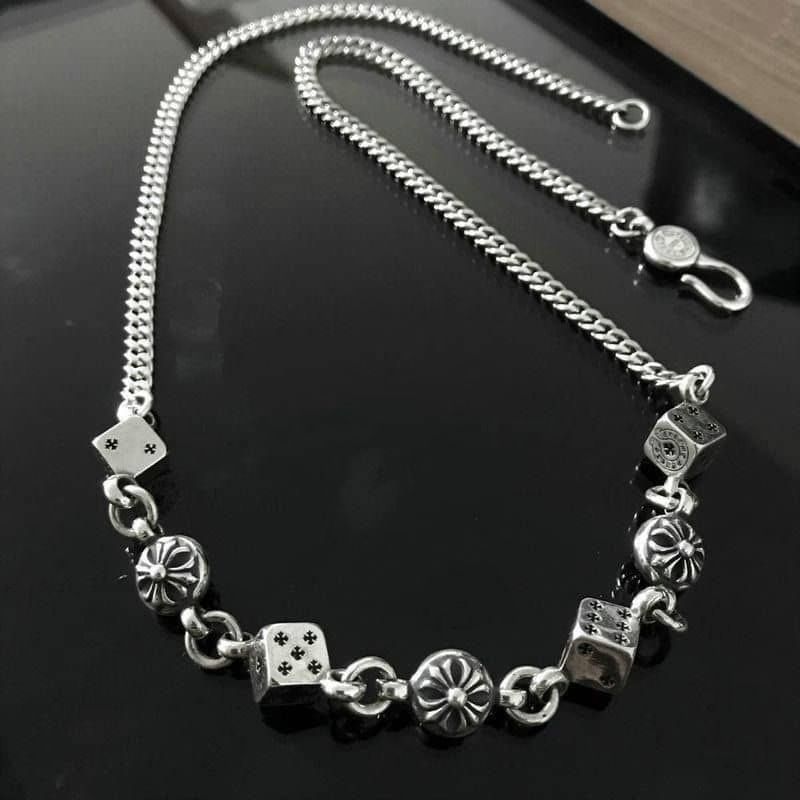 Chrome Hearts Dice Bead Chain Necklace