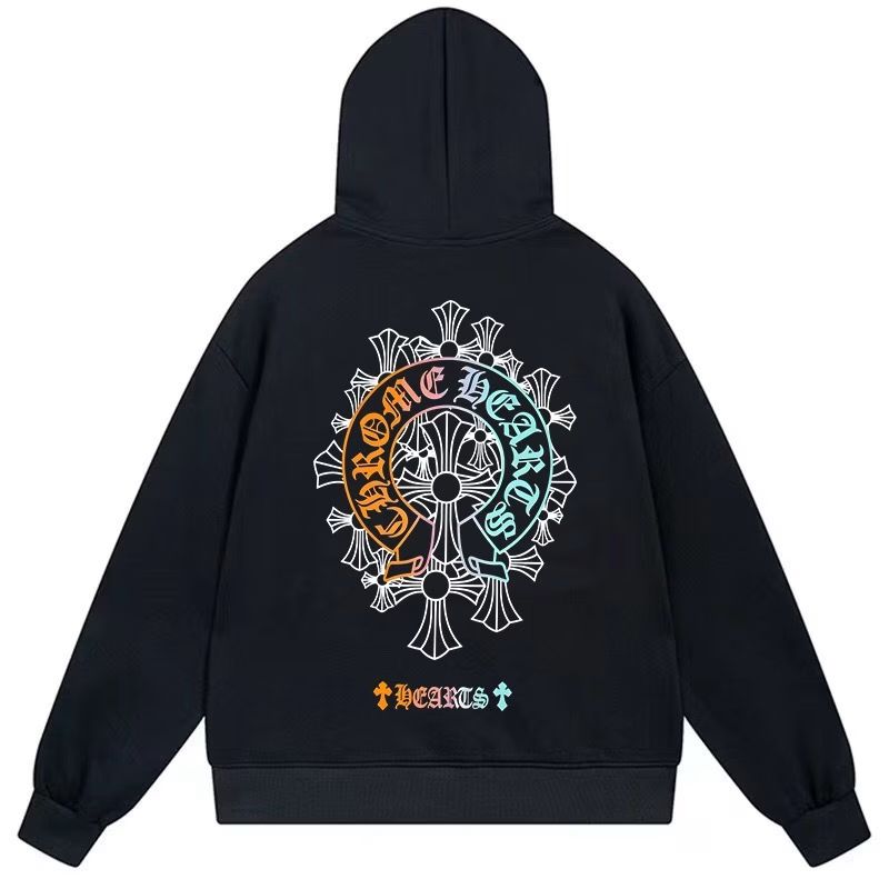 Chrome Hearts Neon Horseshoe Hoodie Black