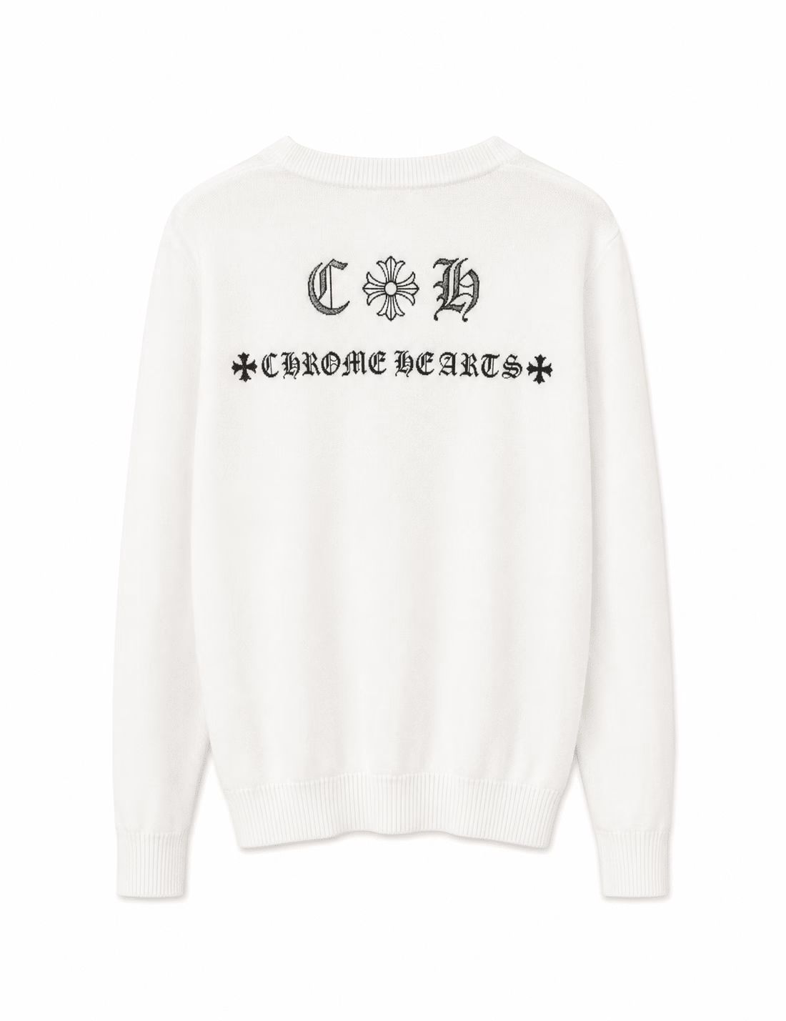 Chrome Hearts CH Cross Waffle Knit Cardigan