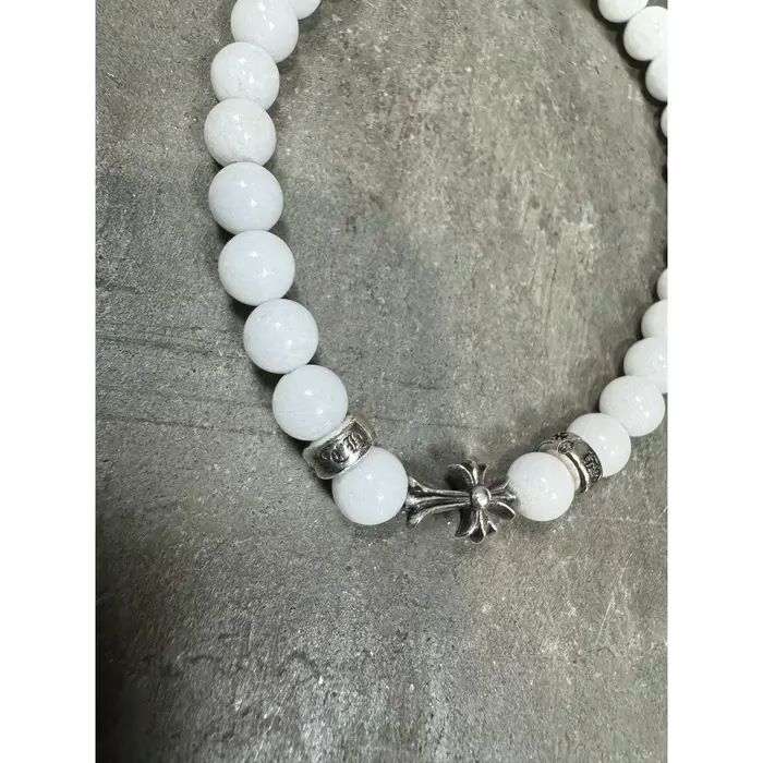 Chrome Hearts Cemetery White Beaded Bracelet