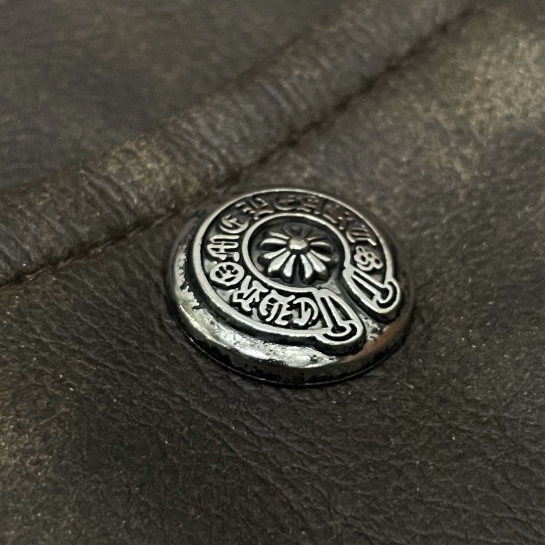 Chrome Hearts Vintage Cross Leather Jacket – Brown