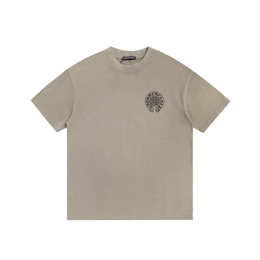 Chrome Hearts Fuck You Beige Horseshoe Logo Tee