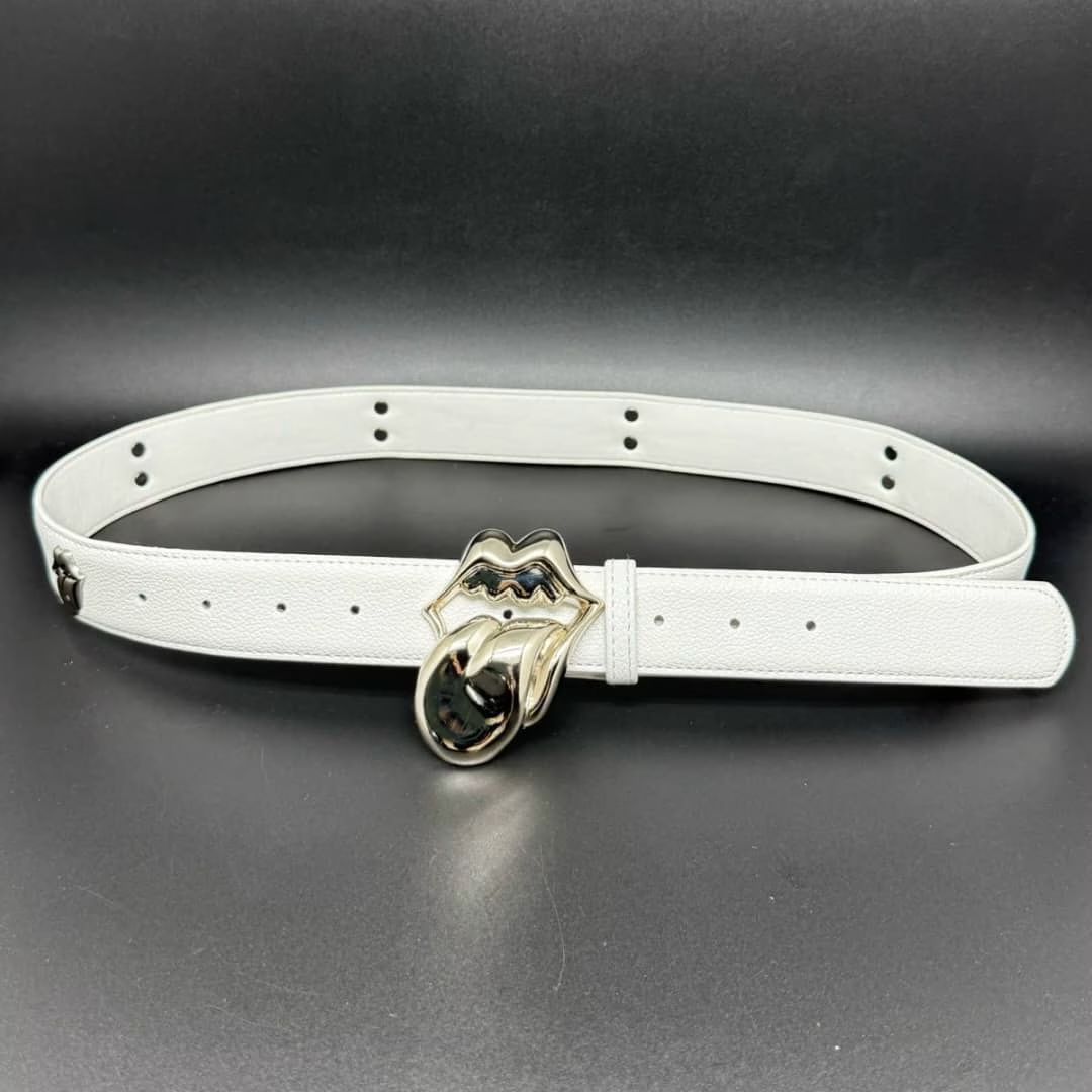 Chrome Hearts Sculptural Buckle Belt (White)