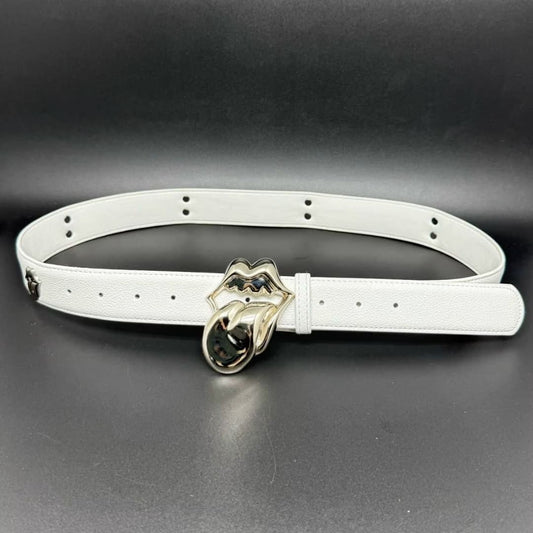 Chrome Hearts Sculptural Buckle Belt (White)