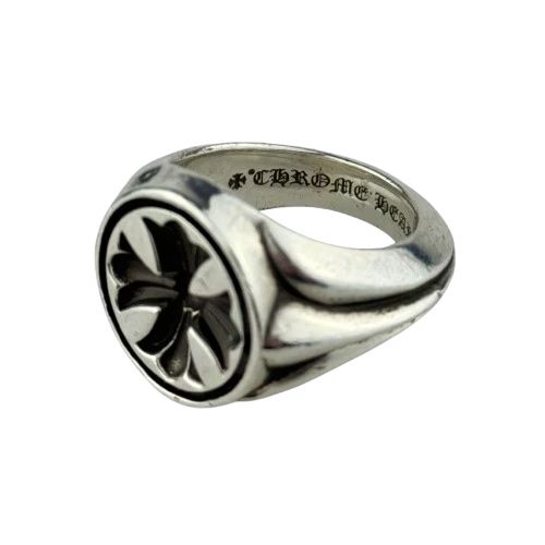 Chrome Hearts Round Cross Signet Ring