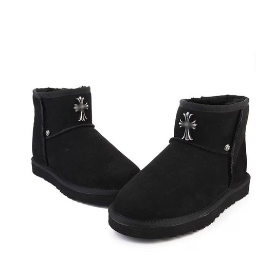 Chrome Hearts Gothic Cross Ultra Mini UGG Boots Black