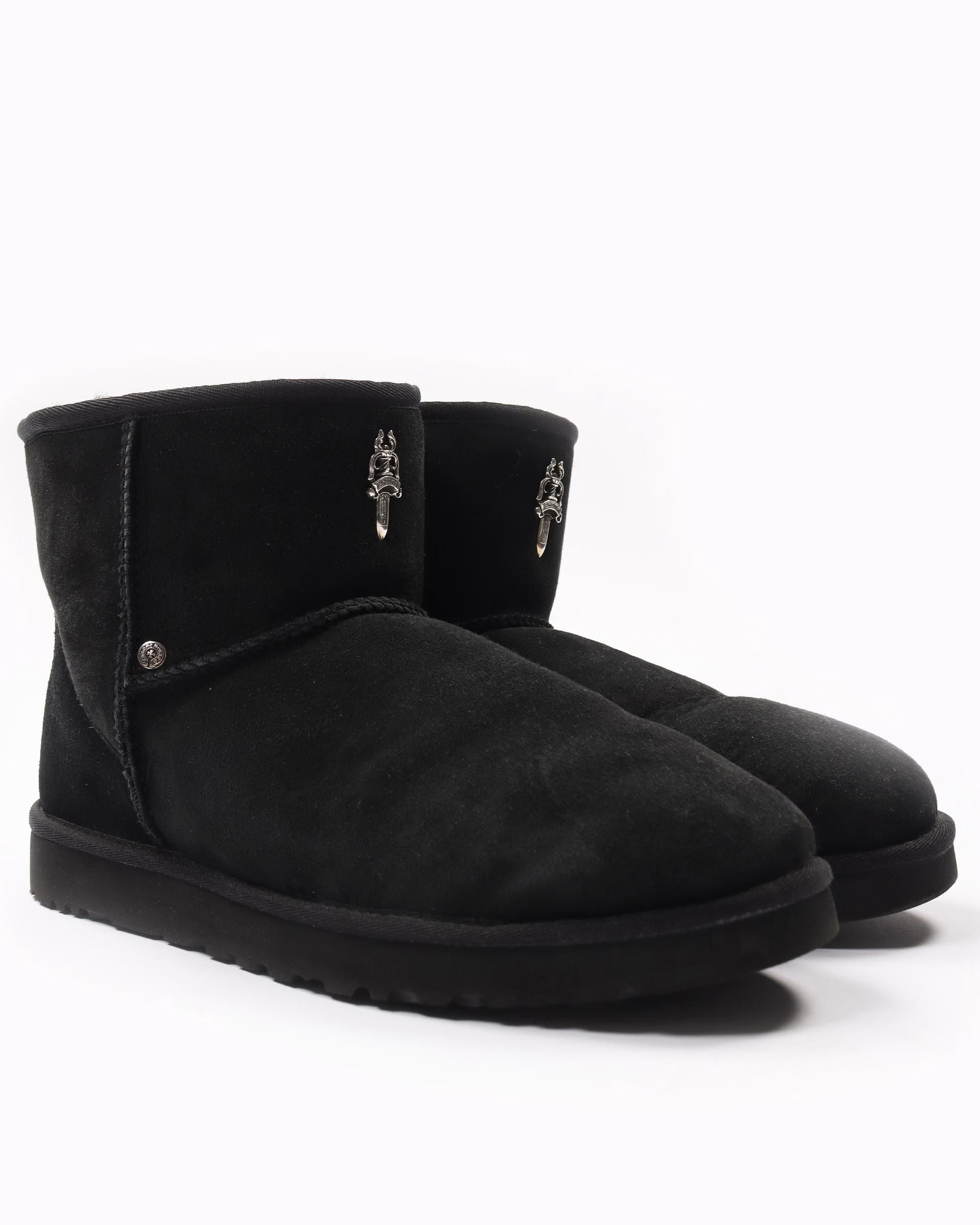 Chrome Hearts x UGG Dagger Embellished Boots Black