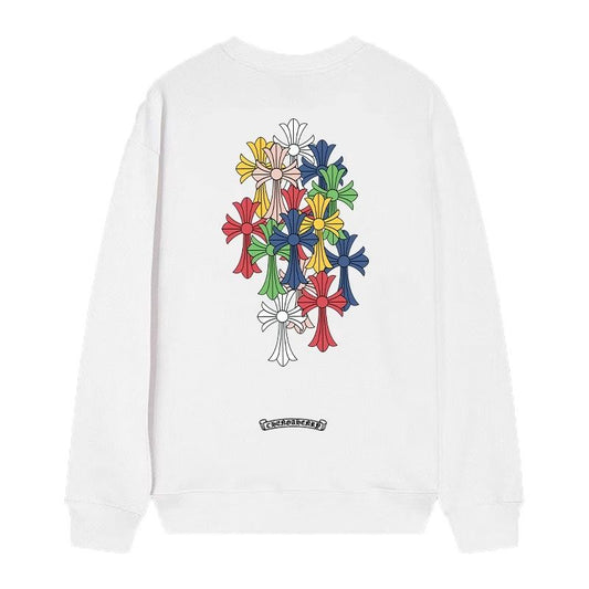 Chrome Hearts Prism Saint Cross Long Sleeve White