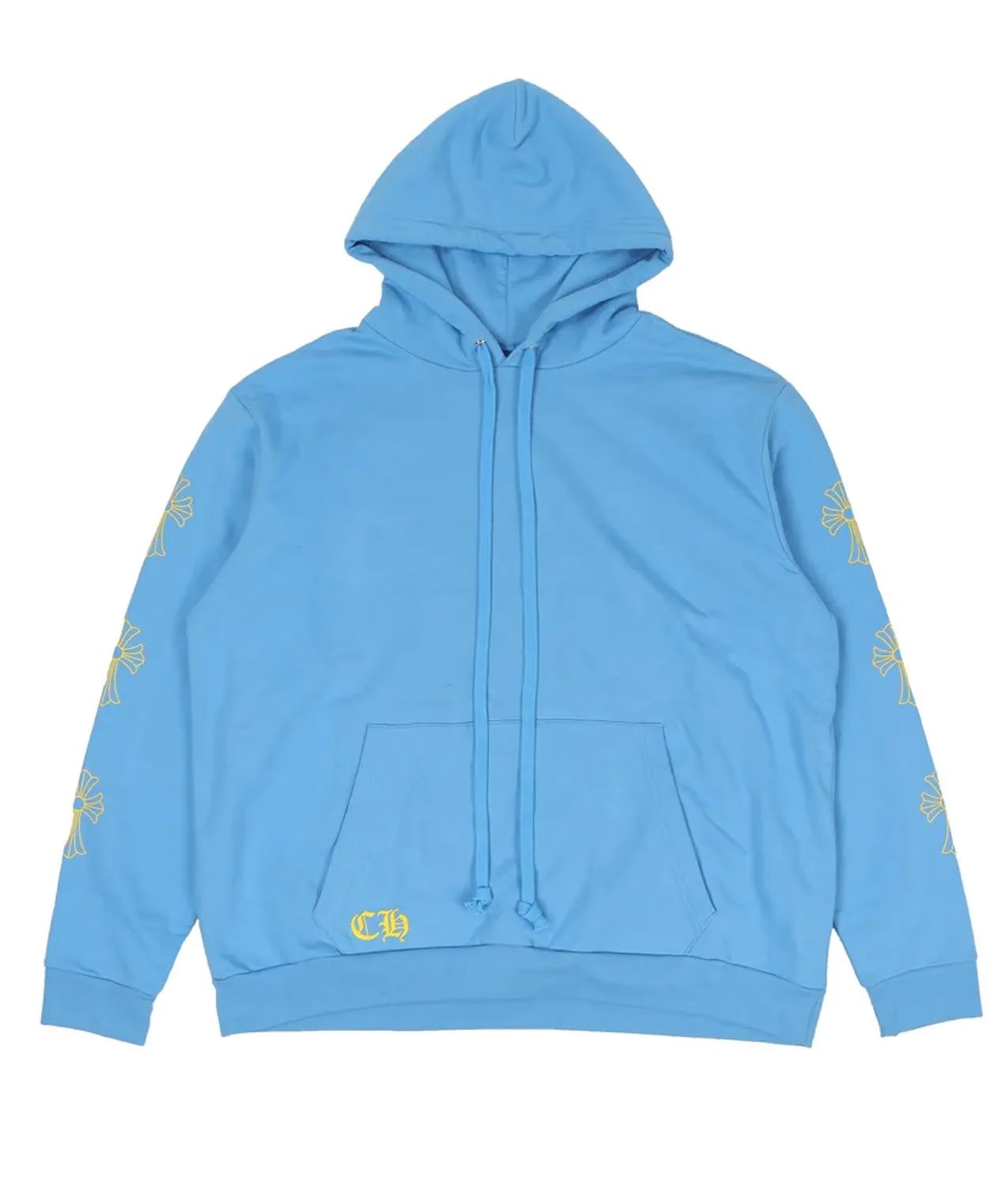 Blue Sanskrit Chrome Hearts hoodie