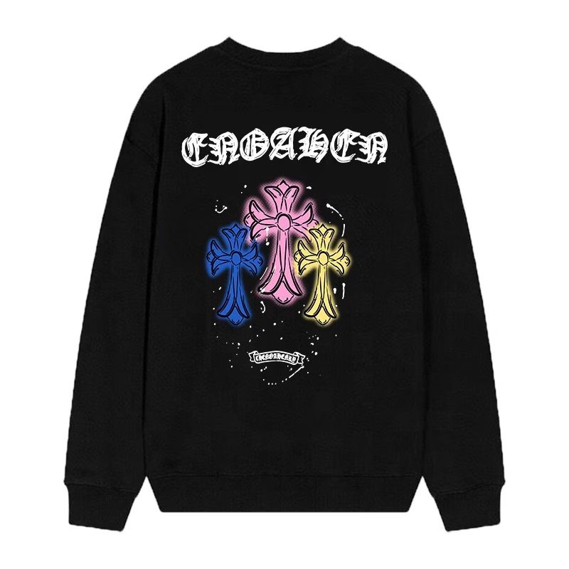 Chrome Hearts Neon Trinity Cross Long Sleeve Tee