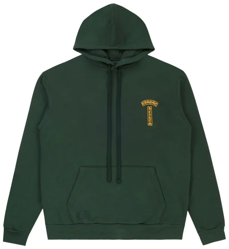 Chrome Hearts T Bar hoodie Green/Gold