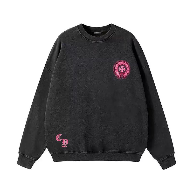 Chrome Hearts Pink Splash Horseshoe Long Sleeve