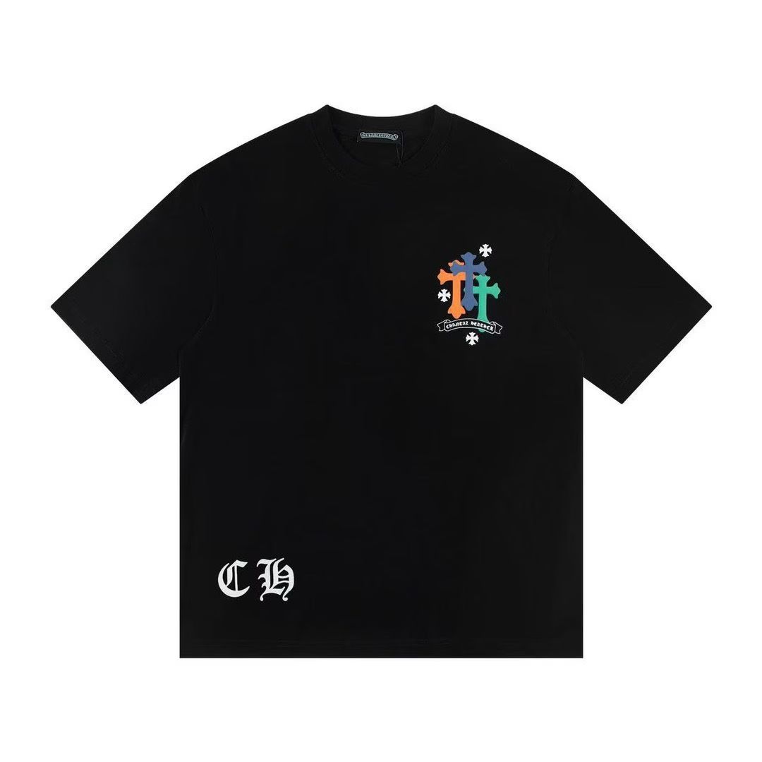 Chrome Hearts Chantal Heather Flower T-Shirt Black