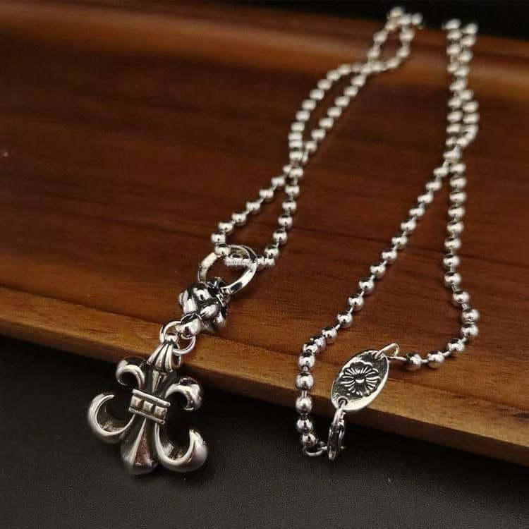 Chrome Hearts Fleur de Lis Pendant Necklace