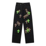 Leather Patches Jeans