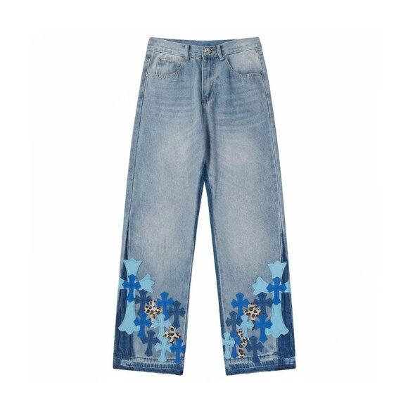 Chrome Hearts Criss Cross Bootcut Jeans