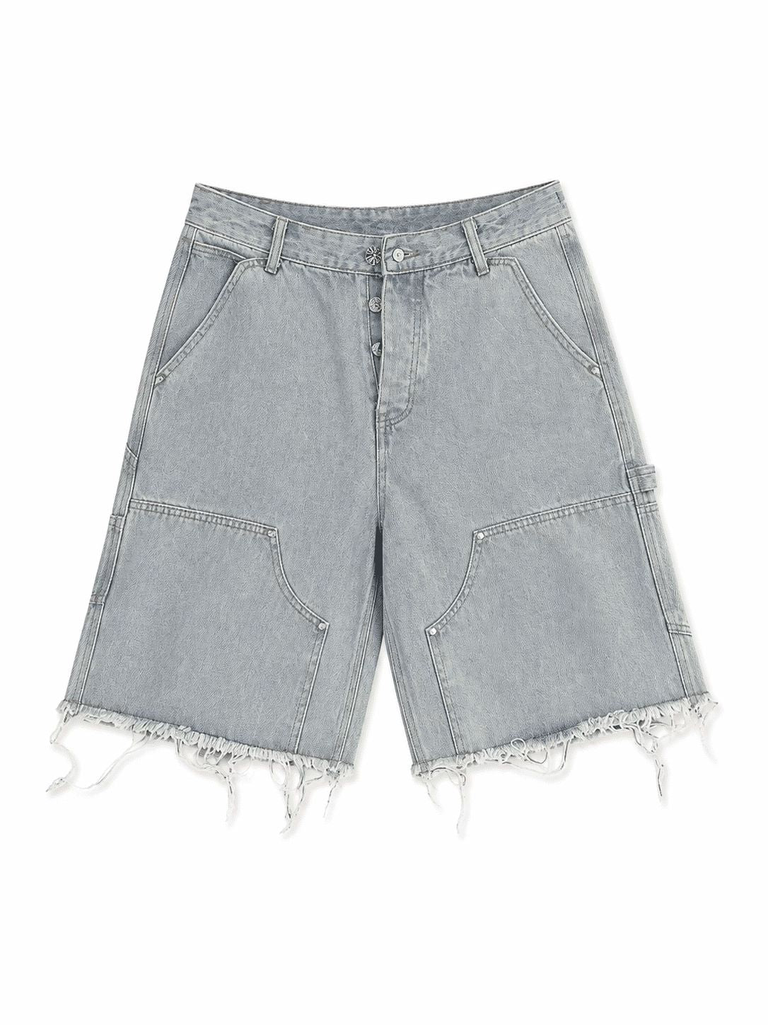 Chrome Hearts Light Wash Denim Carpenter Shorts