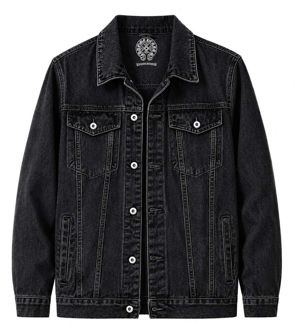 Chrome Hearts Black Monogram Denim Jacket