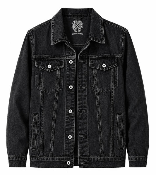 Chrome Hearts Black Monogram Denim Jacket