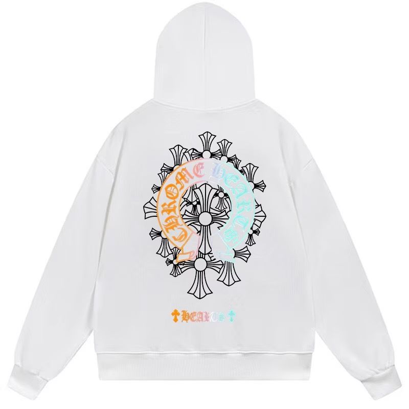 Chrome Hearts Neon Horseshoe Hoodie White