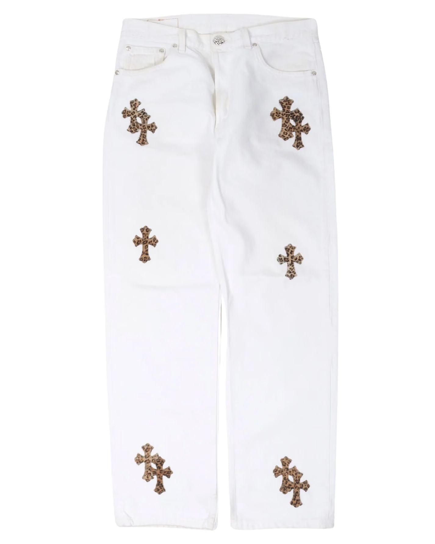 Chrome Hearts Levi’s Leopard Cross Patch Jeans