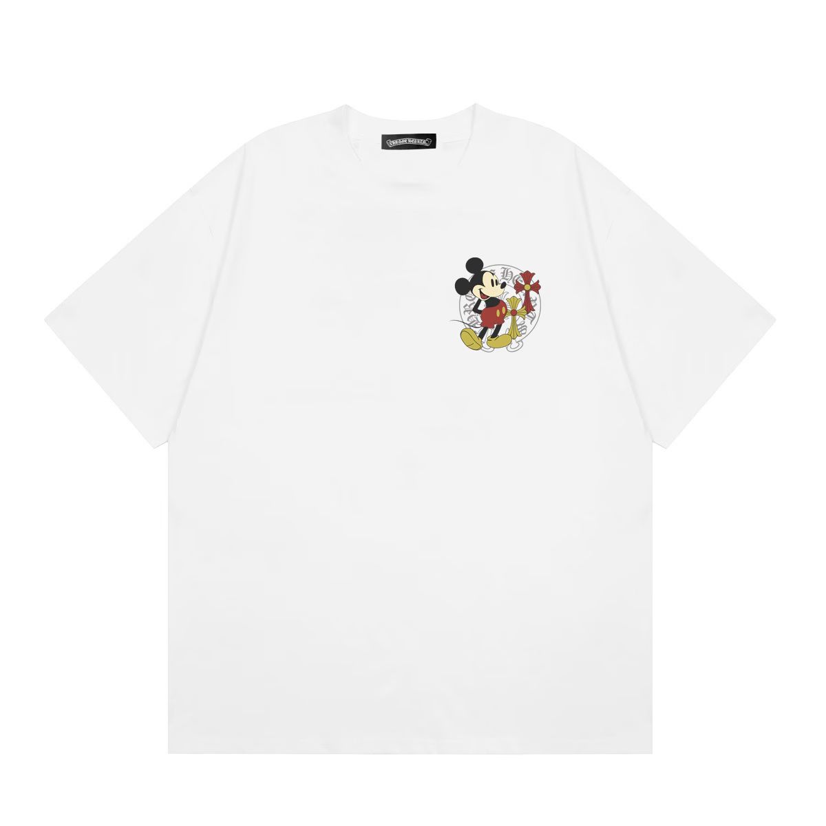 Chrome Hearts Mickey Mouse Cross T-Shirt White