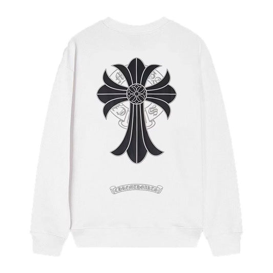 Chrome Hearts Shadow Saint Cross Long Sleeve White